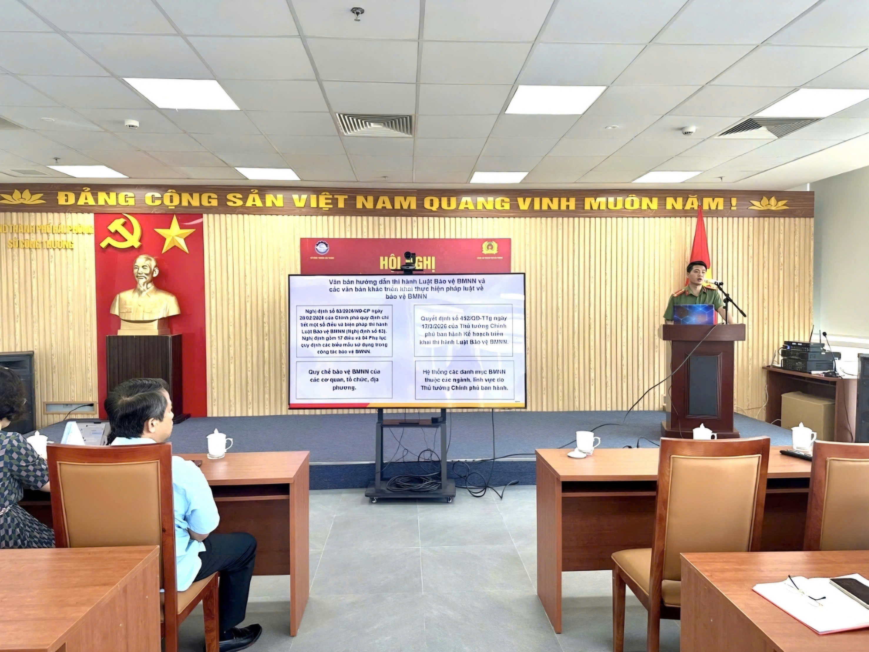 Phòng An ninh chính trị nội bộ tổ chức tập huấn chuyên sâu về công tác bảo vệ bí mật nhà nước cho cán bộ, công nhân, viên chức và người lao động thuộc Sở Công thương.
